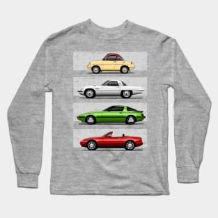 Classic Hiroshima iconic cars Long Sleeve T-Shirt